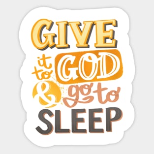 Go to Sleep Sticker